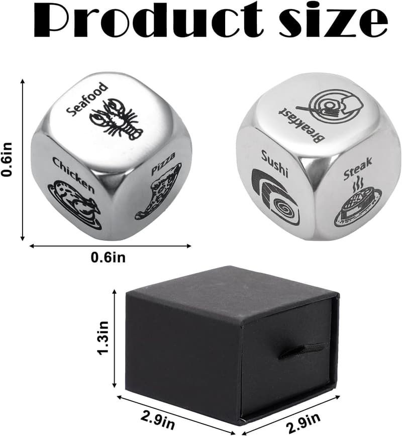 Anniversary Food Decision Dice Game for Couples