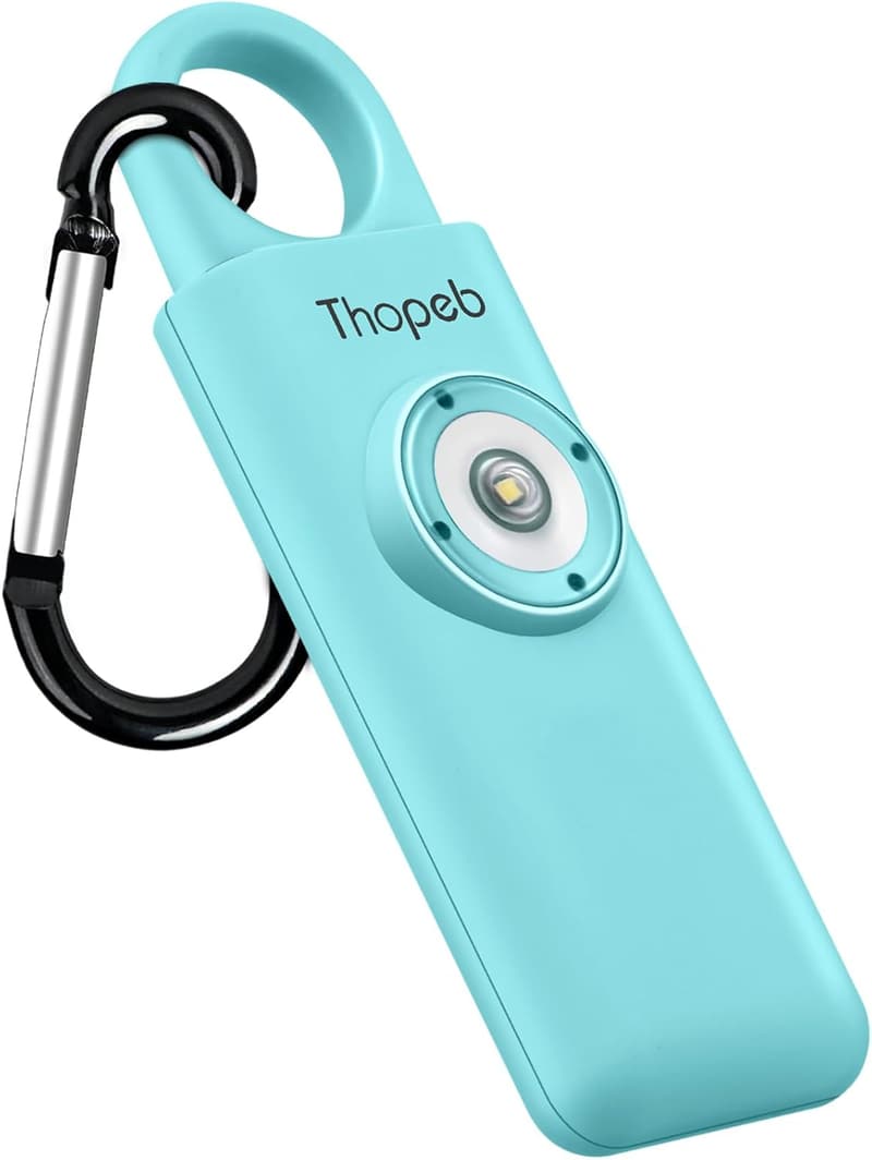 Personal Safety Alarm Keychain for Women - Aqua