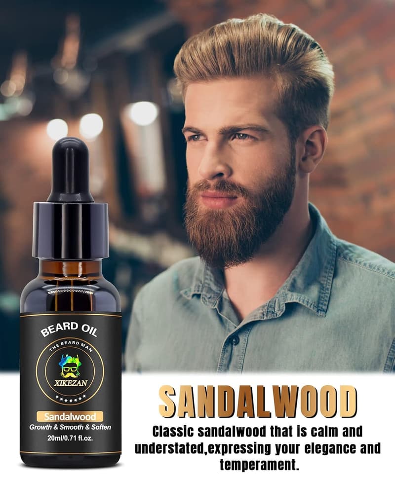 Father's Day Beard Oil Set - Sandalwood & Vanilla
