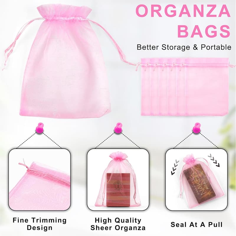 Wedding Organza Gift Bags, 4x6