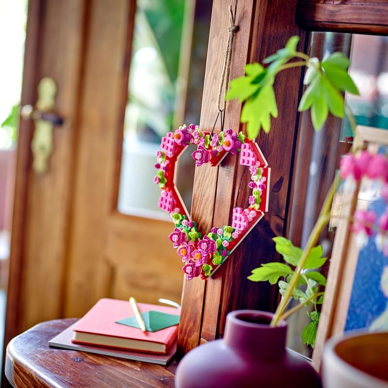 LEGO Heart Ornament Set for Kids Home Decoration