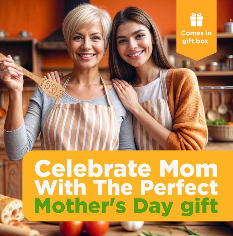 Mother's Day Wooden Cooking Utensil Set