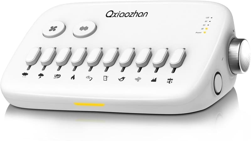 Rechargeable White Noise Machine with 30 Sounds & Timers