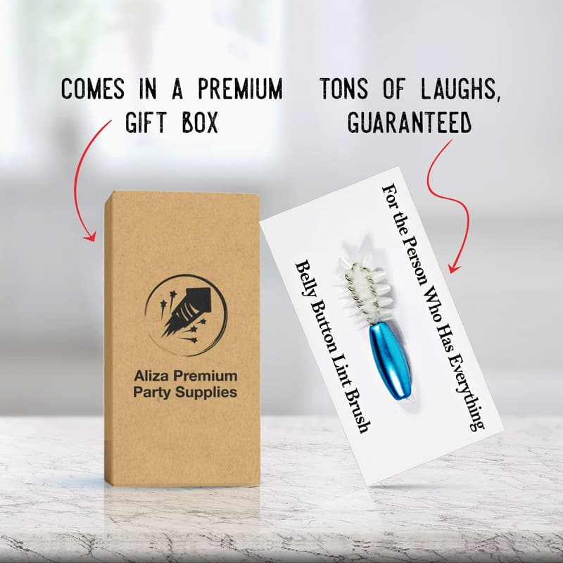 Valentine's Day Belly Button Lint Brush Gag Gift for Men