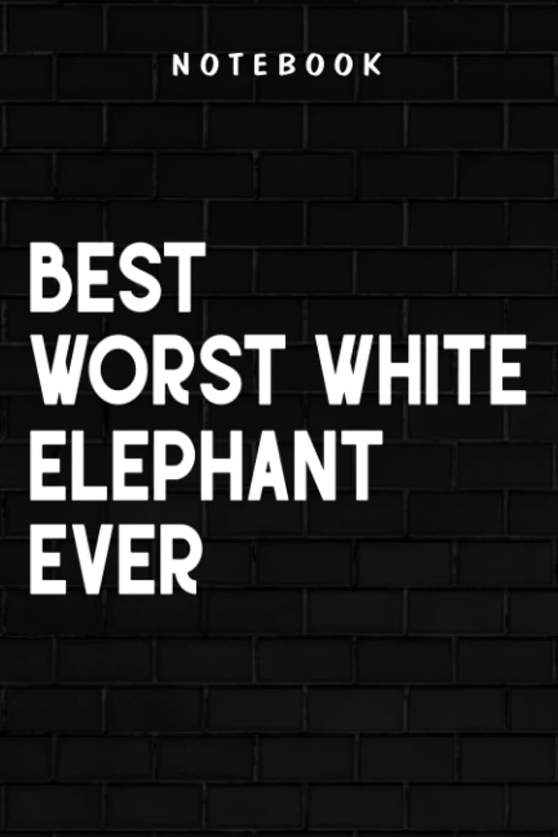 White Elephant Notepad - Gag Gift for Men & Women