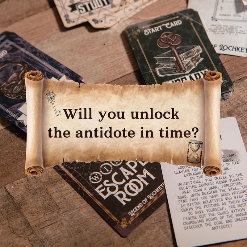 Escape Room Wine Puzzle Box for Adults