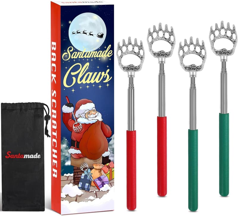 White Elephant Telescopic Back Scratcher 4-Pack