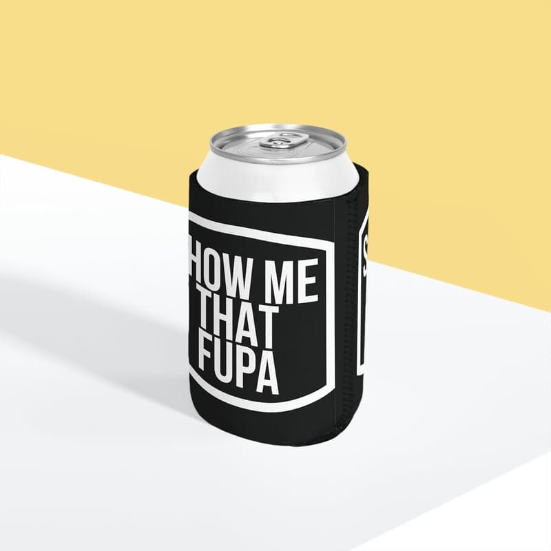 White Elephant Gift Can Cooler Sleeve