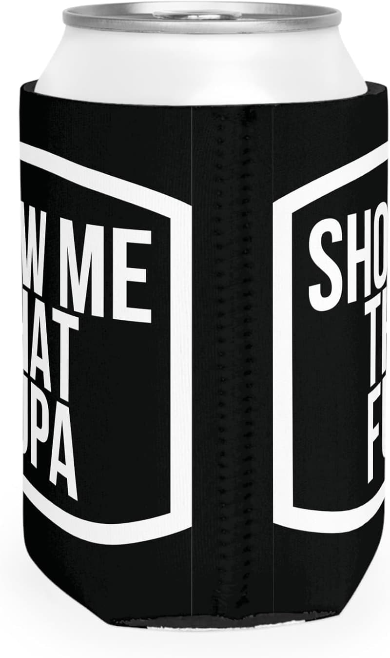 White Elephant Gift Can Cooler Sleeve