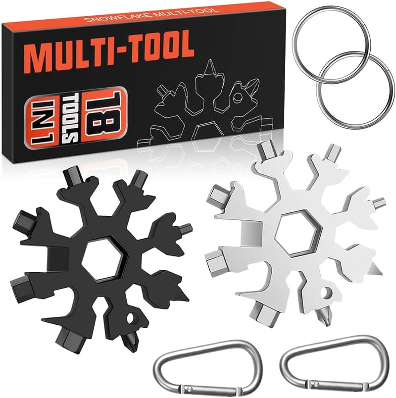 Christmas Men's Snowflake Multitool Set