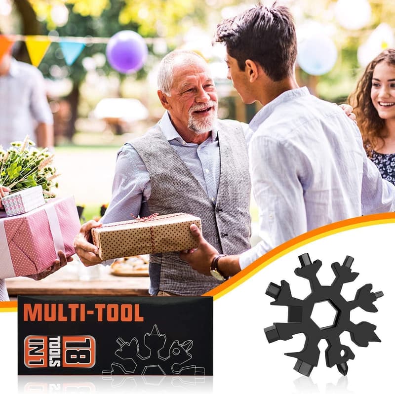 Christmas Men's Snowflake Multitool Set