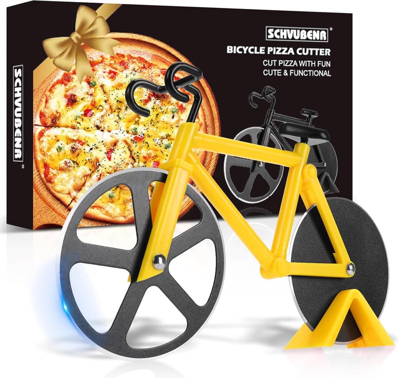 Father’s Day Bicycle Pizza Cutter - Stainless Steel
