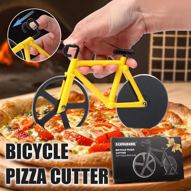 Father’s Day Bicycle Pizza Cutter - Stainless Steel