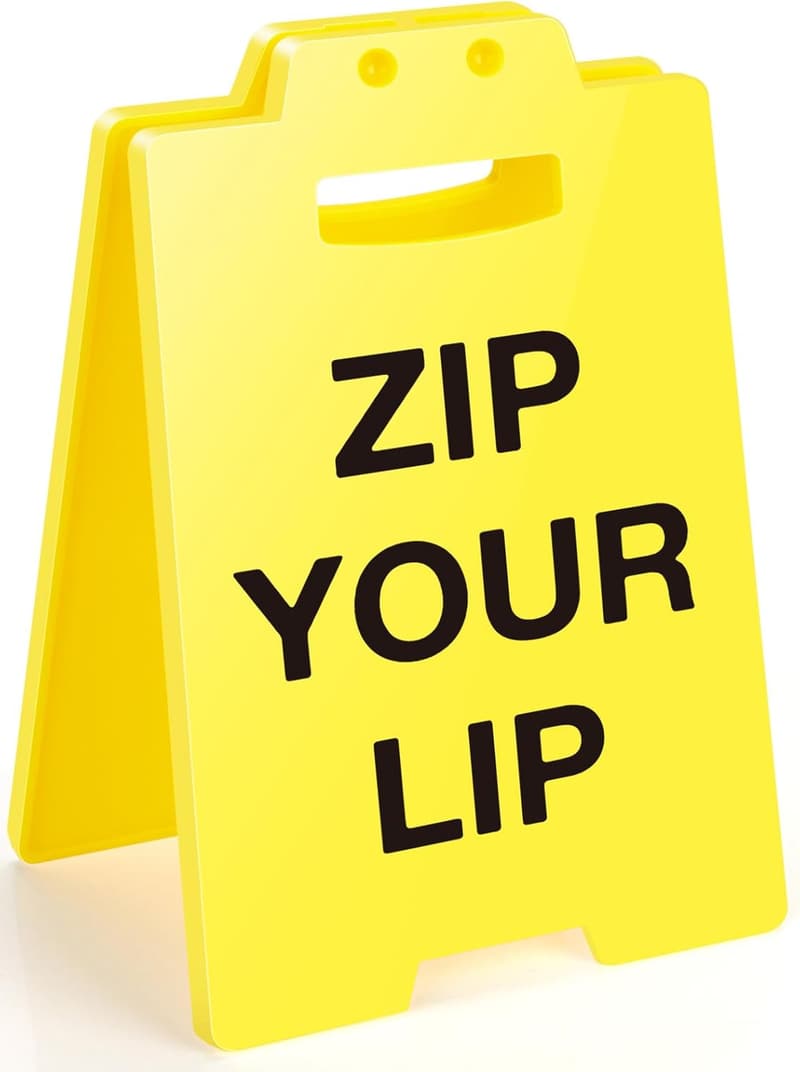 White Elephant Gag Gift: Funny Office Desk Sign