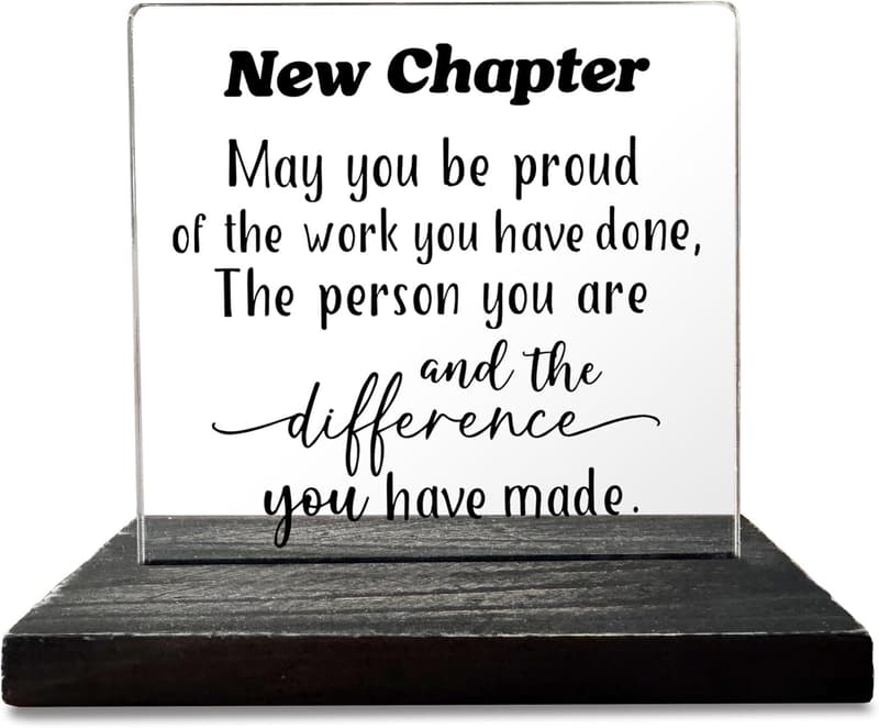 White Elephant Gift Wooden Desk Sign
