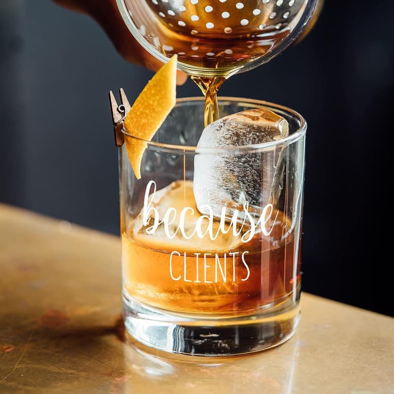 Christmas Gift Whiskey Glass for Men, 10 oz
