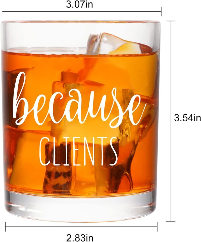 Christmas Gift Whiskey Glass for Men, 10 oz