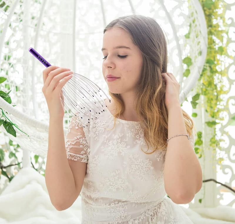 Head Massager Relaxation Tool (Purple)