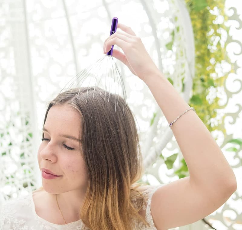 Head Massager Relaxation Tool (Purple)