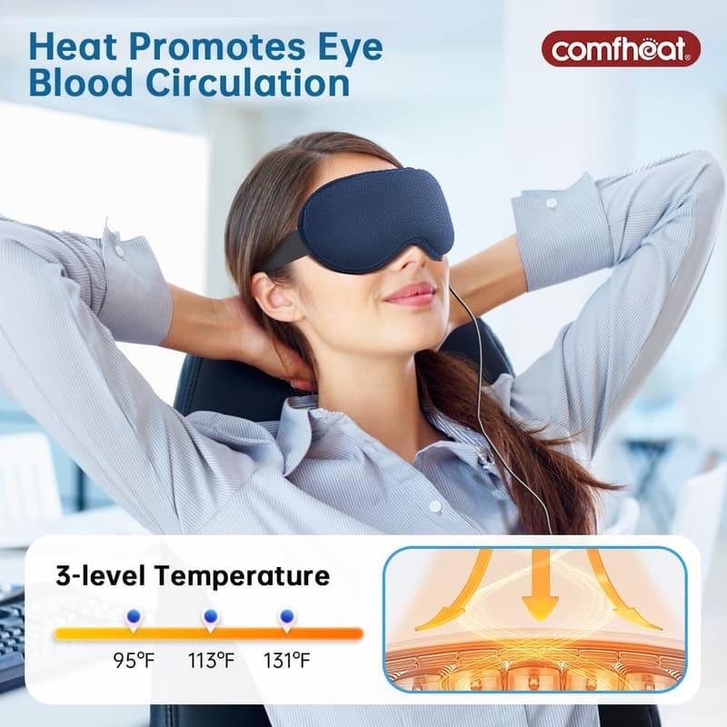 Father's Day Heated Eye Massager for Migraine Relief