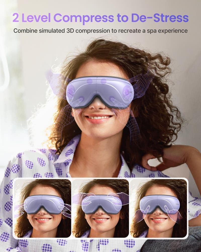Father's Day Eye Massager with Heat for Men & Women