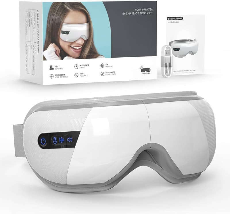 Rechargeable Eye Massager with Compression & Music