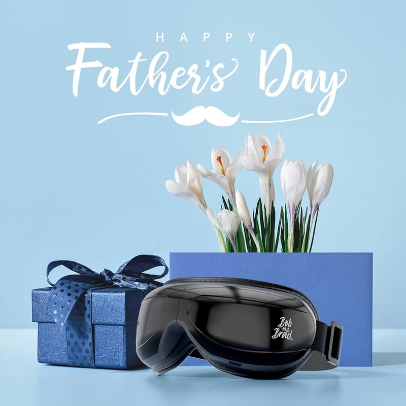 Father's Day Eye Massager with Heat & BT Music for Dad