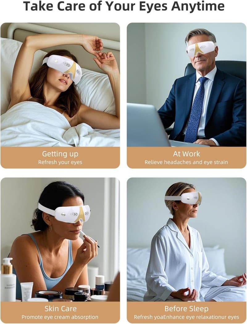 Birthday Gift Eye Massager with Heat & Vibration