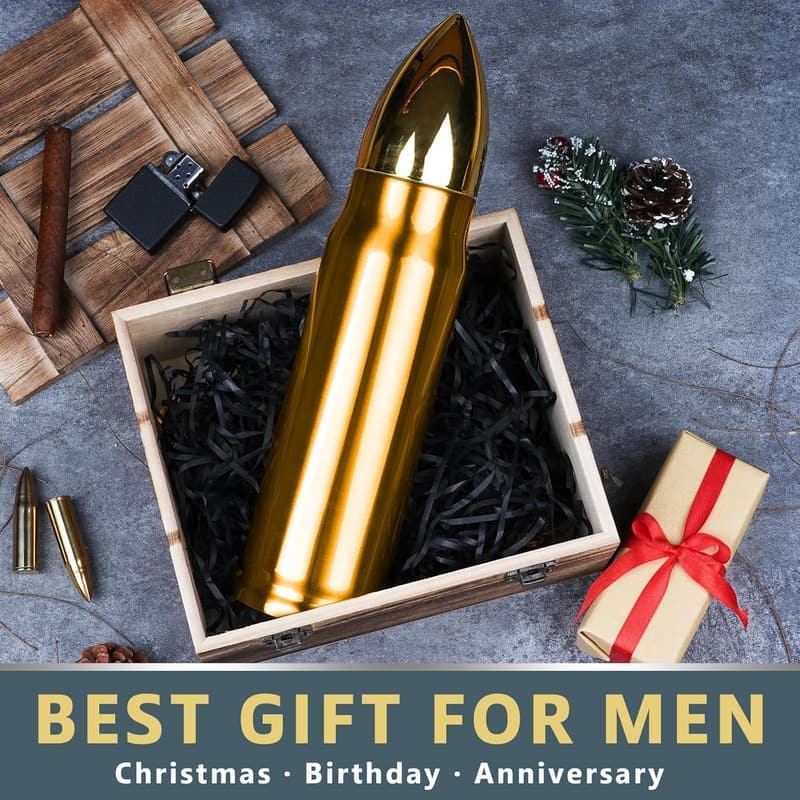Christmas Copper Tumbler, 34 oz for Men