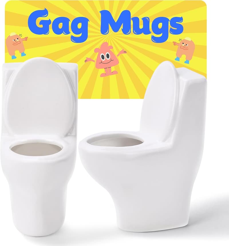 Christmas Novelty Toilet Shot Glass Set for Men