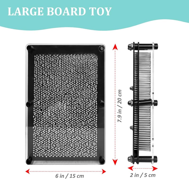 3D Metal Pin Art Board for Kids