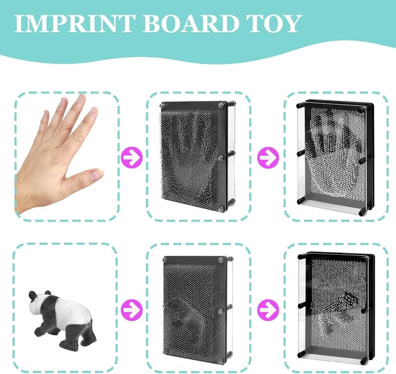 3D Metal Pin Art Board for Kids