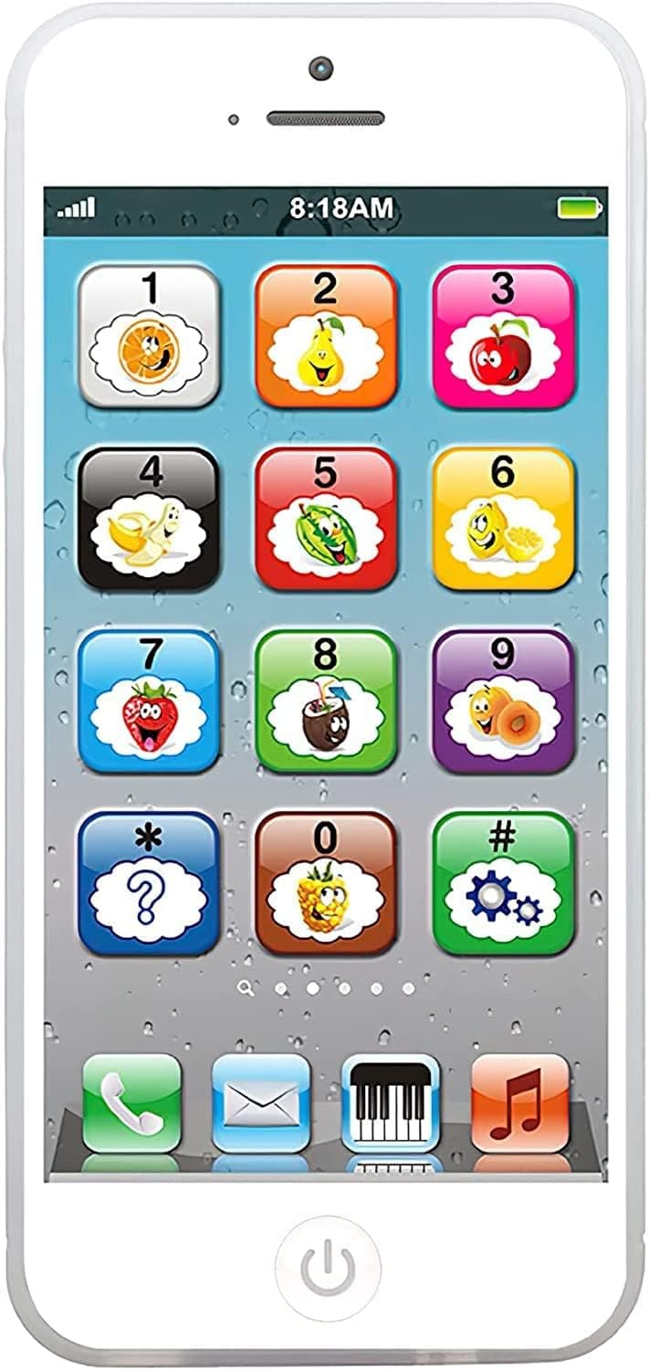 Interactive Cell Phone Toy with Lights for Toddlers