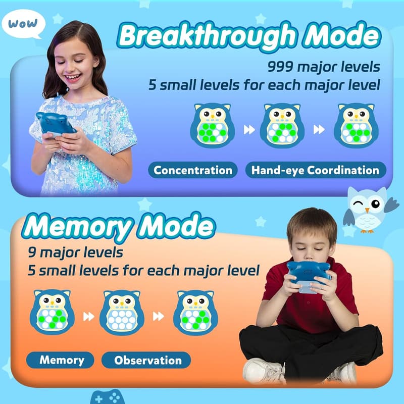Sensory Light-Up Fidget Toy for Kids 3-12