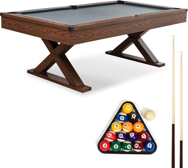 Bar-Size Billiard Table for Game Rooms & Man Caves