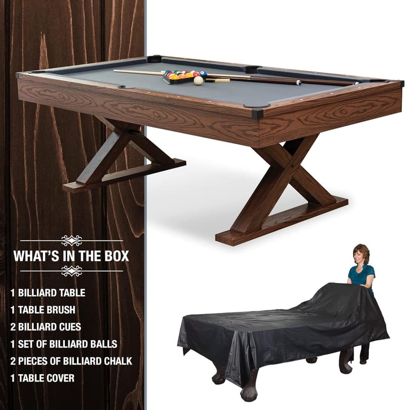 Bar-Size Billiard Table for Game Rooms & Man Caves