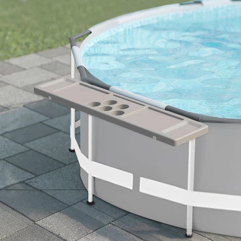 Poolside Swim-Up Bar Table, Portable 5-Cup Holder
