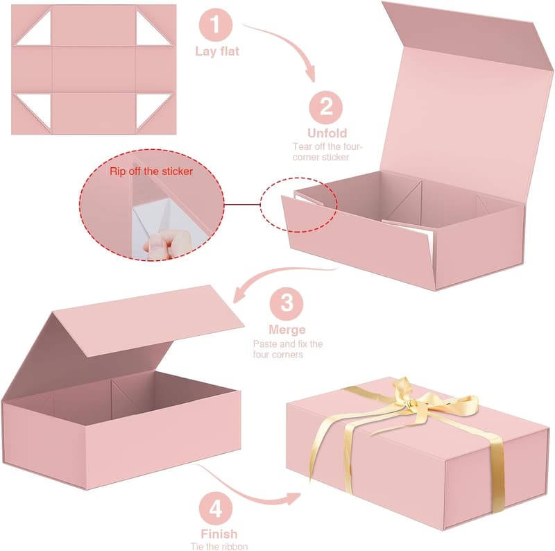 Mother's Day Luxury Gift Box with Ribbon Closure
