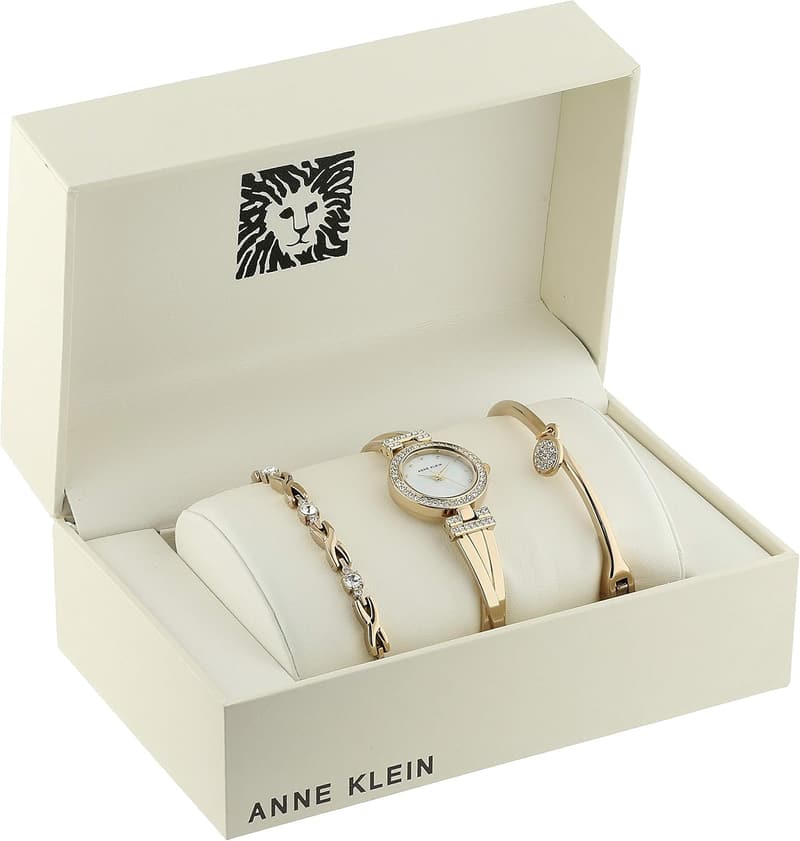 Women's Crystal Bangle Watch & Bracelet Set