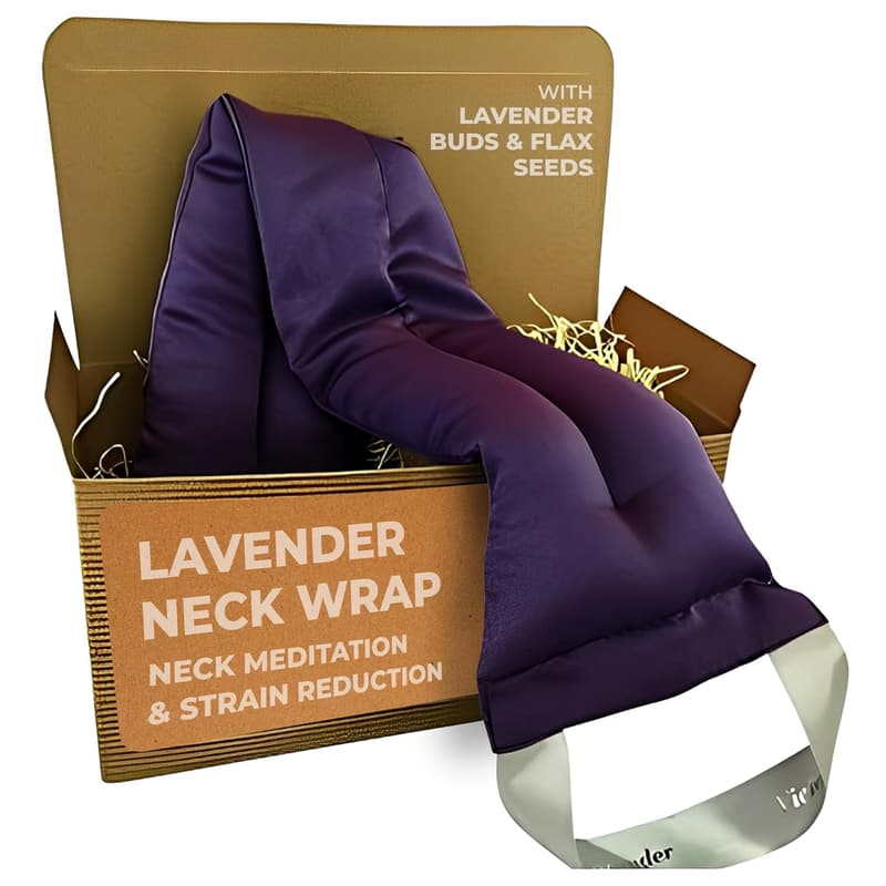 Lavender Aromatherapy Neck Wrap - Stress Relief, USA-Made