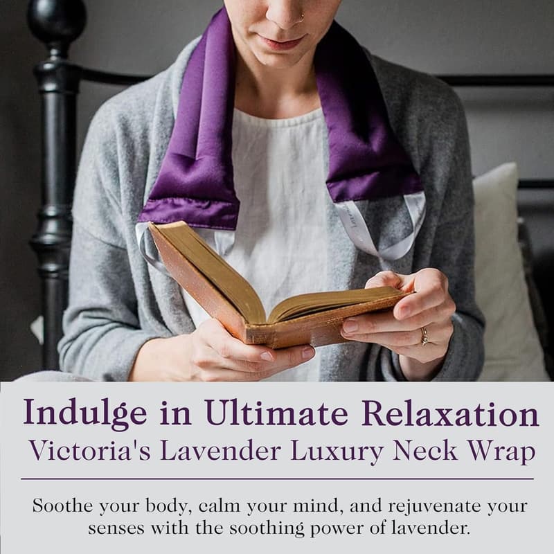 Lavender Aromatherapy Neck Wrap - Stress Relief, USA-Made