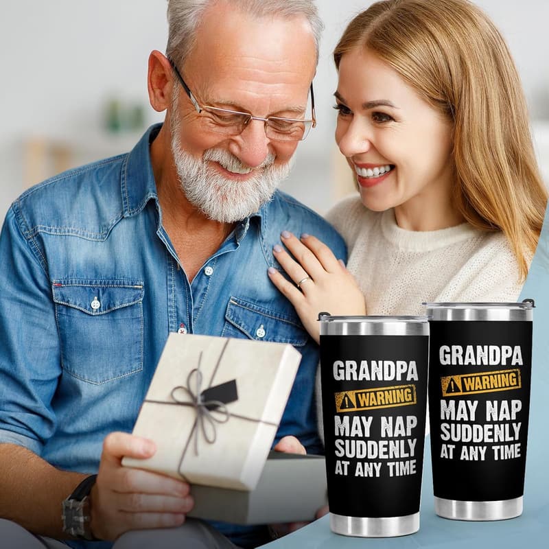 Father's Day Grandpa Tumbler, 20オズ, Funny Gift