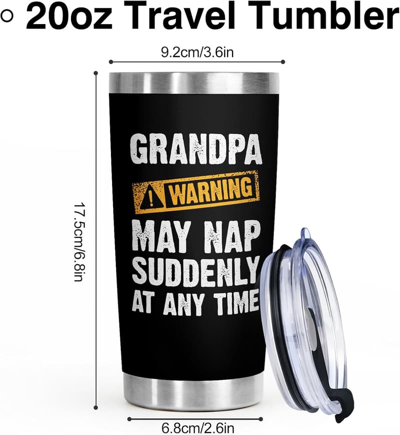 Father's Day Grandpa Tumbler, 20オズ, Funny Gift