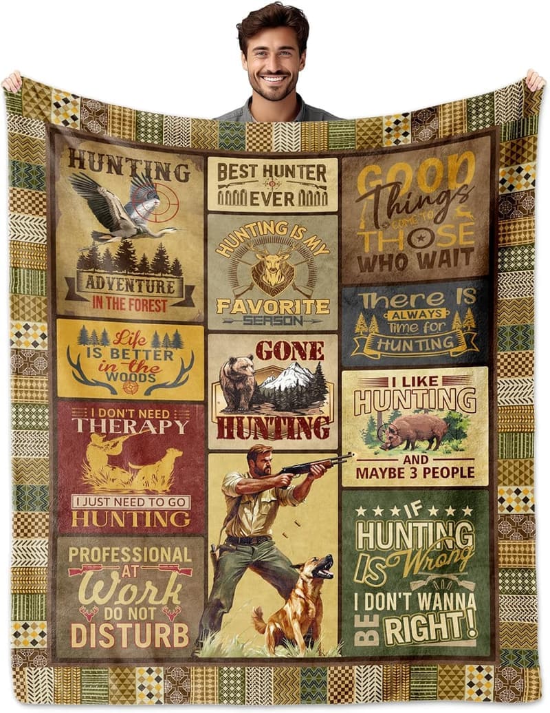 Father's Day Deer Blanket for Hunters - 60