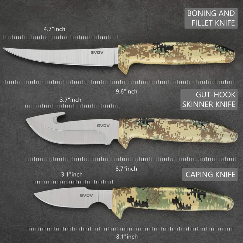 Hunting Knife Set: Deer Dressing Kit for Men