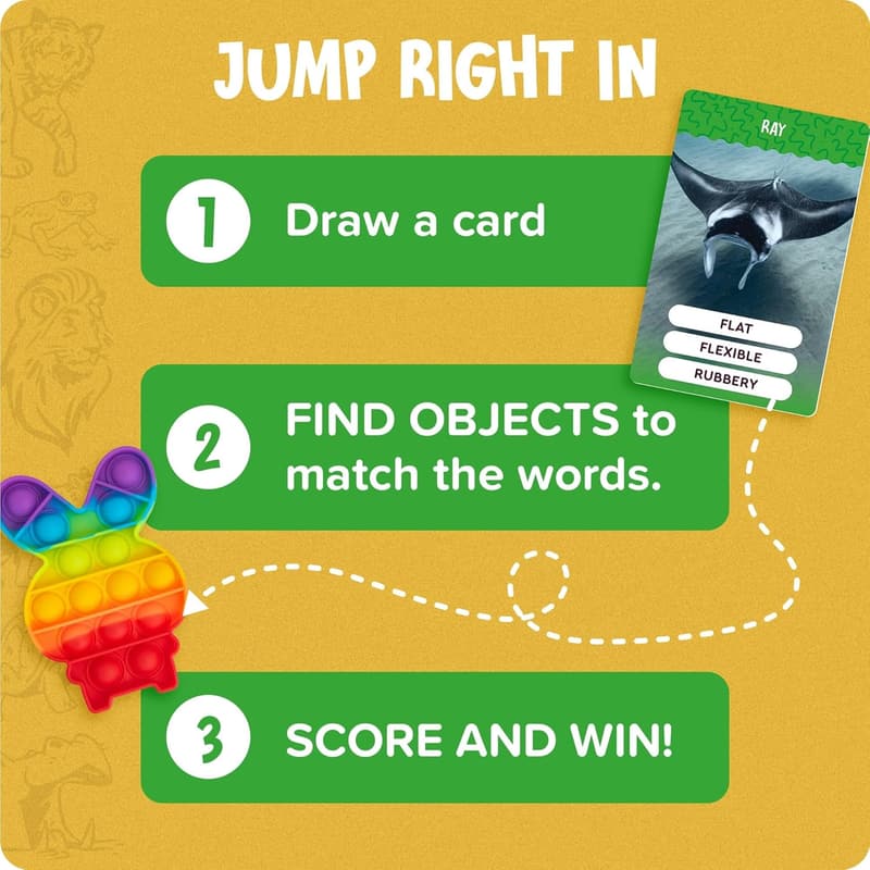 Summer Scavenger Hunt Card Game for Kids