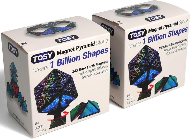 Magnetic Puzzle Toy - Holographic Pyramid Set