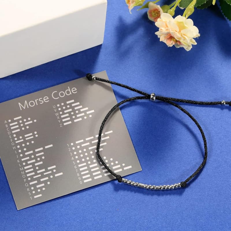 Birthday Morse Code Bracelet for Women