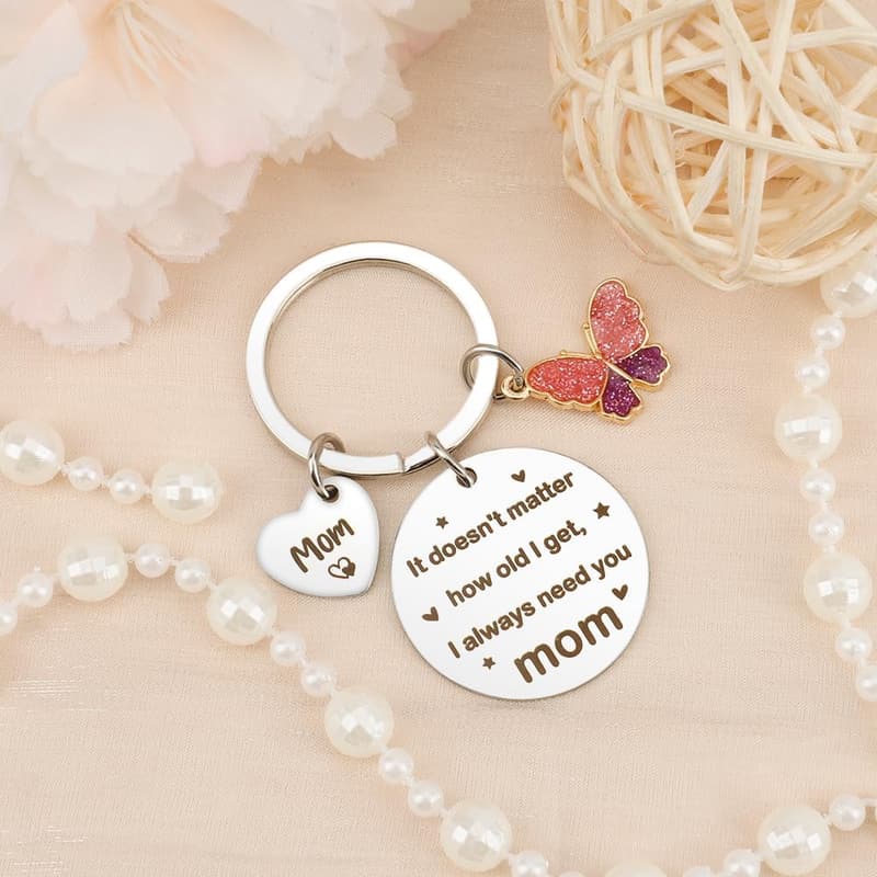 Mother's Day Mom Keychain Gift from Kids