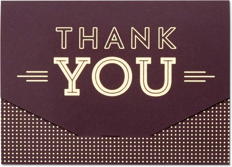 Thank You Gift Card in Mini Envelope